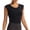 Black, variant on Workout Tank Tops Woman Lightweight Breathable Crewneck Stretchy Slim Fit Padded Crop Sleeveless Shirt Athletic Gym Tanks