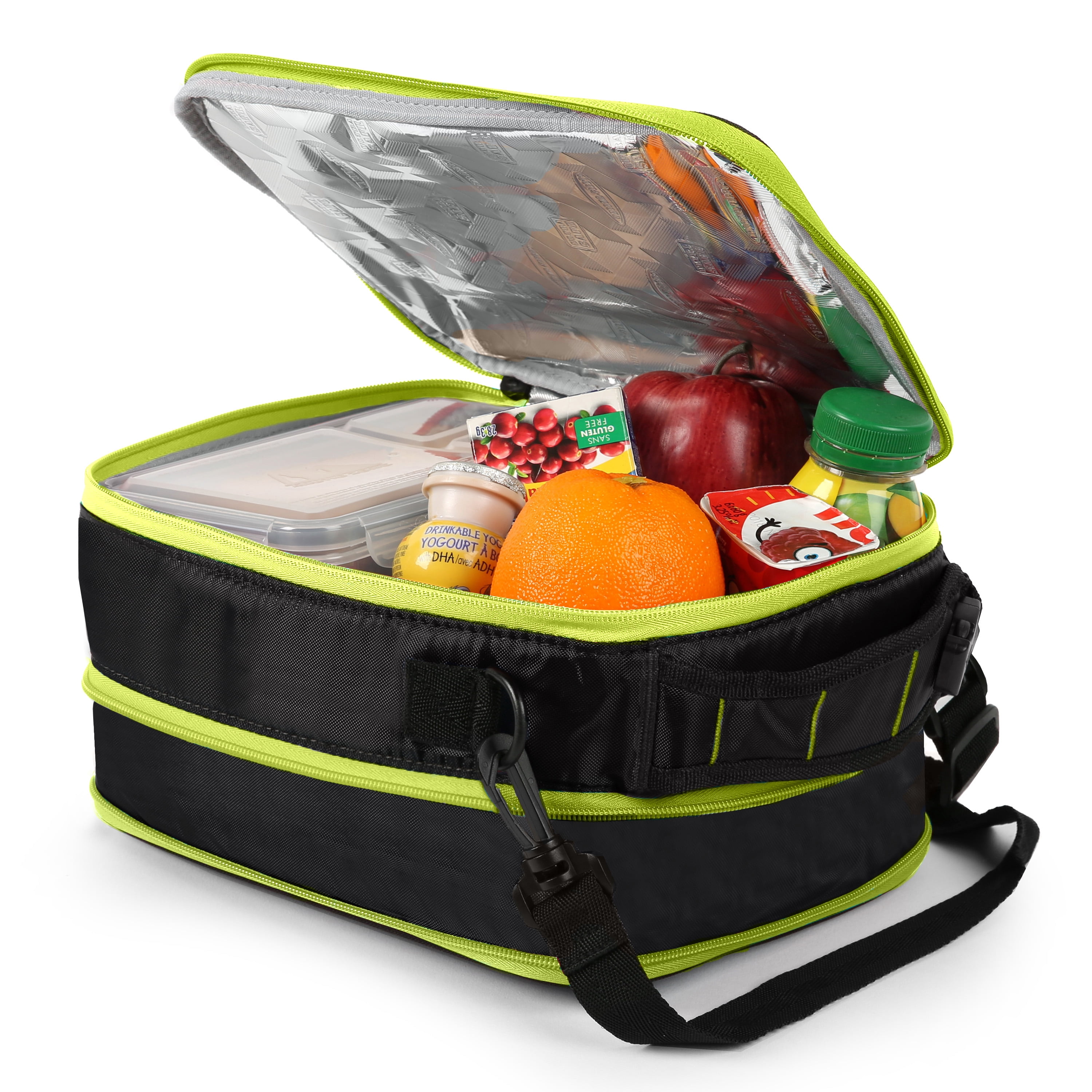 Arctic Zone High Performance Ultimate Expandable Lunch Bag, Black