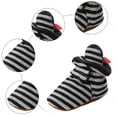 thumbnail image 5 of Quealent Infant Baby Boys Girls Soft Winter Warm Fleece Cozy Indoor Boots Cotton Non-Slip Booties Shoe Toddler Socks Crib shoes Black for Size Infant 3.5, 5 of 7