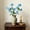 Blue-BU, variant on MMJ Artificial Petunia Flower Stems Faux Silk Bloom Picks for Vase Arrangement Table Centerpiece 14.57in Yellow Blue White