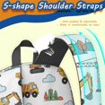 thumbnail image 5 of Excavator and Mountain White Pattern 17" School Backpacks for Teens,Waterproof Oxford Fabric,S-Shape Padded Straps for School,Travel,Hiking,Camping, 5 of 6