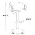 thumbnail image 3 of LumiSource Claire Adjustable Barstool - Set of 2, 3 of 11