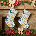 thumbnail image 6 of KLL Childish Dinosaur for 18" Christmas Stocking Snowman Xmas Stocking Holiday Christmas Decoration Gifts for Family Kids, 6 of 8