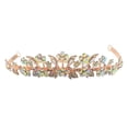 thumbnail image 1 of simhoa Rhinestone Crown Tiara is Sure to Make You Look Like a Real Elegant Princess Rose Golden, 1 of 6