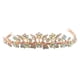 thumbnail image 1 of Princesa Crystal Tiaras Coronas Nupcial Prom Crown Wedding Party Accessiories Rosa dorada, 1 of 6