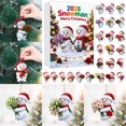 thumbnail image 3 of Countdown Sets 2025 2D Snowman Acrylic Hanging Advent Calendar Features 24 Unique Flat Snowmen with Realistic Patterns, 3 of 6