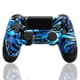 thumbnail image 1 of Controlador inalámbrico para P4, joystick de juego remoto compatible con P-4/P-4 Slim/P-4 Pro/PC (Azul), 1 of 8