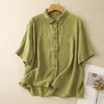 thumbnail image 2 of Women's Comfortable Casual Loose Blouse Soft Breathable Solid Color Top Stylish Versatile Tunic Shirt for Everyday Wear, 2 of 2