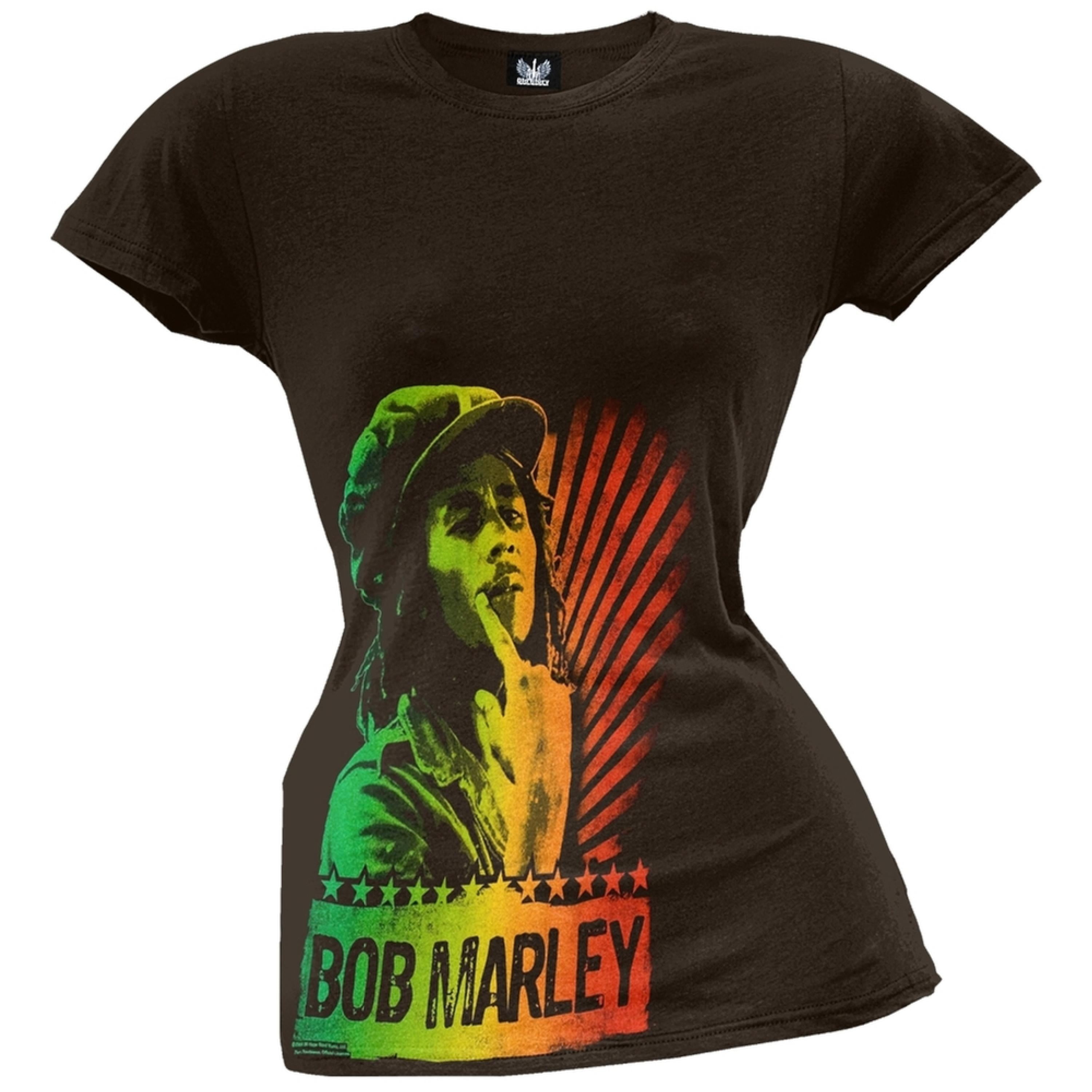 Colorful Juniors T-Shirt Bob Marley 
