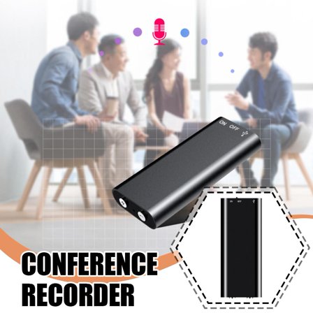 QHUDLV Mini Voice Recorder,32GB Voice Activated,Conference Recording Device