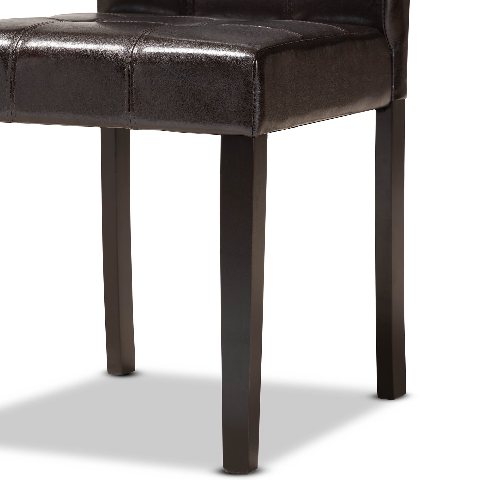 Baxton Studio Marie Modern Dining Set, Espresso Brown