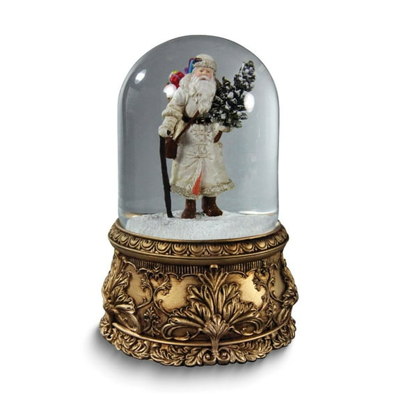 San Francisco Music Box (Plays Jolly Old St. Nick) Santa Musical Domed Water Globe QGM22016