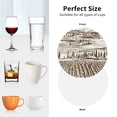 thumbnail image 6 of Pofeuu Vineyard Landscape 1 Print Coasters for Drinks, 4Pack PU Leather Coasters, Bar Drink Coasters for Tabletop Protection, Furniture from Damage-Round Shape, 6 of 6