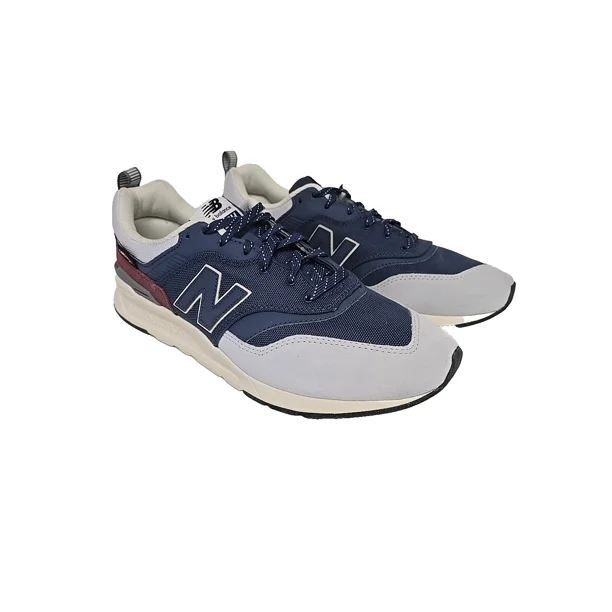 New Balance CM997HWK Men's Blue Suede Lace Up Lifestyle Sneakers Shoes Size 13D