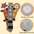 thumbnail image 6 of Dog Toys for Aggressive Chewers No Stuffing Squeaky Dog Toys Long Lasting Puppy Teething Chewing Interactive to Keep Them Busy Soft Plush Fox, Monkey, Raccoon, 6 of 6