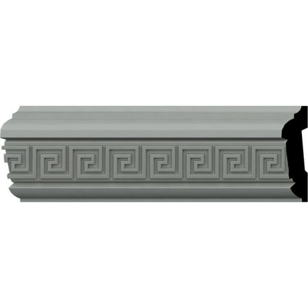 Ekena Millwork 3 1/8"H x 7/8"P x 94 1/2"L (1 1/8" Repeat) Eris Key Chair Rail