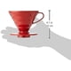 thumbnail image 4 of Hario V60 - Goteador de café de plástico, tamaño 02, rojo, 4 of 5