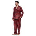 thumbnail image 2 of Ashford & Brooks Mens Flannel Plaid Pajamas Long Pj Set, 2 of 5