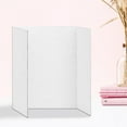 thumbnail image 5 of Sioweci 4Pcs Tri-Fold Poster Boards Small White Presentation Boards Corrugated Display Board Business Display Trifold Panel 4pcs 35cm, 5 of 11