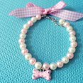 thumbnail image 5 of Reheyre Dog Collar with Bone Pendant - Fashion Jewelry - Anti-Fade Faux Pearls Necklace - Perfect for Weddings - Suitable for Dogs and Cats, 5 of 8