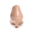 thumbnail image 4 of Journee Womens Rumi Kitten Heel Loafer Pointed Toe Pumps, Widths Available, 4 of 10