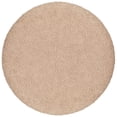 thumbnail image 6 of Aria Home Teddy Fabric Folding Storage Ottoman Cylinder Footstool Seating Pouf, Taupe, 6 of 8