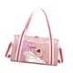 thumbnail image 4 of Bolso de baile para mujer, bolso de lona, ​​bolso de hombro portátil, bolso de fiesta, bolso de fin de semana Rosa, 4 of 9