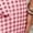 Red, variant on Red Gingham Woven Maxi Dress With Puff Sleeves, Open Back Bow Detail And Ruffle Hem