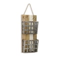thumbnail image 2 of CheungsRattan 4673 2 Tier Metal Mail Shelf with Wall File Pocket, 2 of 3