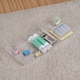 thumbnail image 1 of Mainstays Plastic 3-Section Clear Drawer Organizer, Sturdy Resin for Long-Lasting Organization, Perfect for Storage School and Office Products Etc., 1 of 7