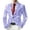 Blazer 217#Blue, variant on Carnival Blazer for Men Glitter Print Jacket Celebration Stylish Shiny Stretch Slim Fit Dress Coat Travel Party Business Formal