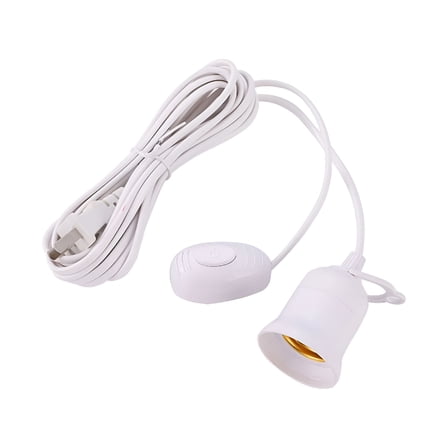 HIBIBUD Lamp Cord With E27 Socket Pendant Light Hanging Lamp Cord Socket US Plug