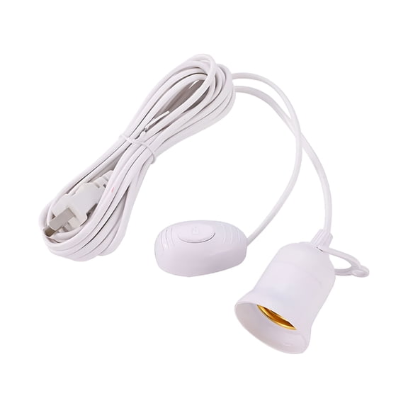 HIBIBUD Lamp Cord With E27 Socket Pendant Light Hanging Lamp Cord Socket US Plug