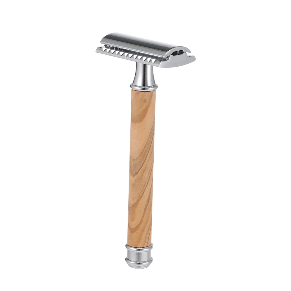 Doubleedged Safety Razor Wood Handle Razor Stainless Steel Manual