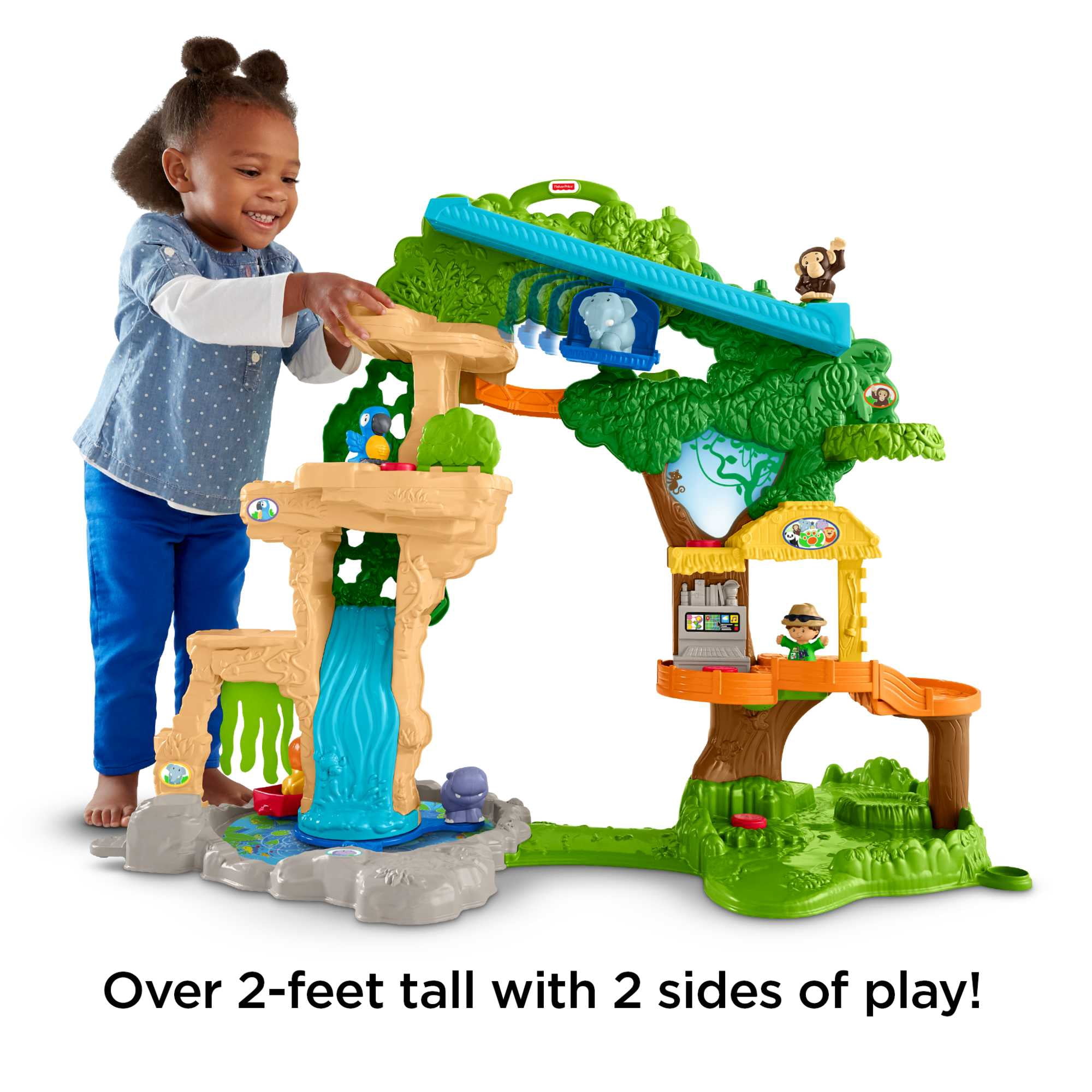 Little People Share & Care Safari Interactive Lights & Sounds Playset