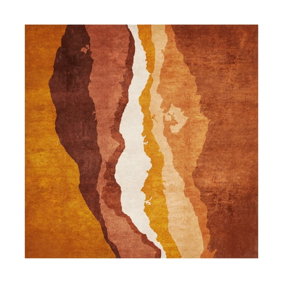 Trademark Fine Art Emel Tunaboylu Hardal Catlak Katmanlar Canvas Wall Art