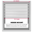 thumbnail image 4 of "Lotus & Windoware Cordless 1"" Vinyl Mini Blind, Light Filtering, 68""x64"", White, Smooth", 4 of 6