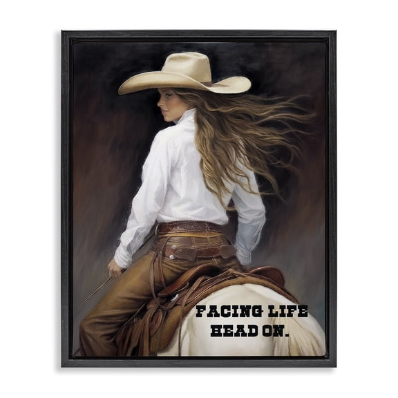 Stupell Industries Rustic Lodge Black Floating Frame Canvas Art, 17 x 21, by Sasha