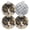Black2359, variant on 4 PCS Pot Holders for Kitchen,Potholders Sets with Hook for Oven,Cooking,Baking,Explosive Array Of Flowers In Radiating Pattern