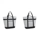 thumbnail image 1 of 2X Bolsa Térmica Aislante, Bolsas Térmicas Suaves Reutilizables de 40 L, Bolsas Térmicas Portátiles A Prueba de Fugas para Comestibles, Color Gris Playa, 1 of 3