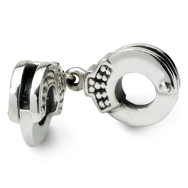 925 Sterling Silver Charm For Bracelet Handcuffs Bead Career Hobby