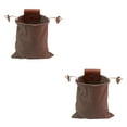 thumbnail image 2 of Eigraketly Bolsa de forraje PU Mini Mushroom Cosecha Bolsa Llaves Monedas Contenedor Acampar al aire libre Cinturón marrón Type2 NO2, 2 of 6