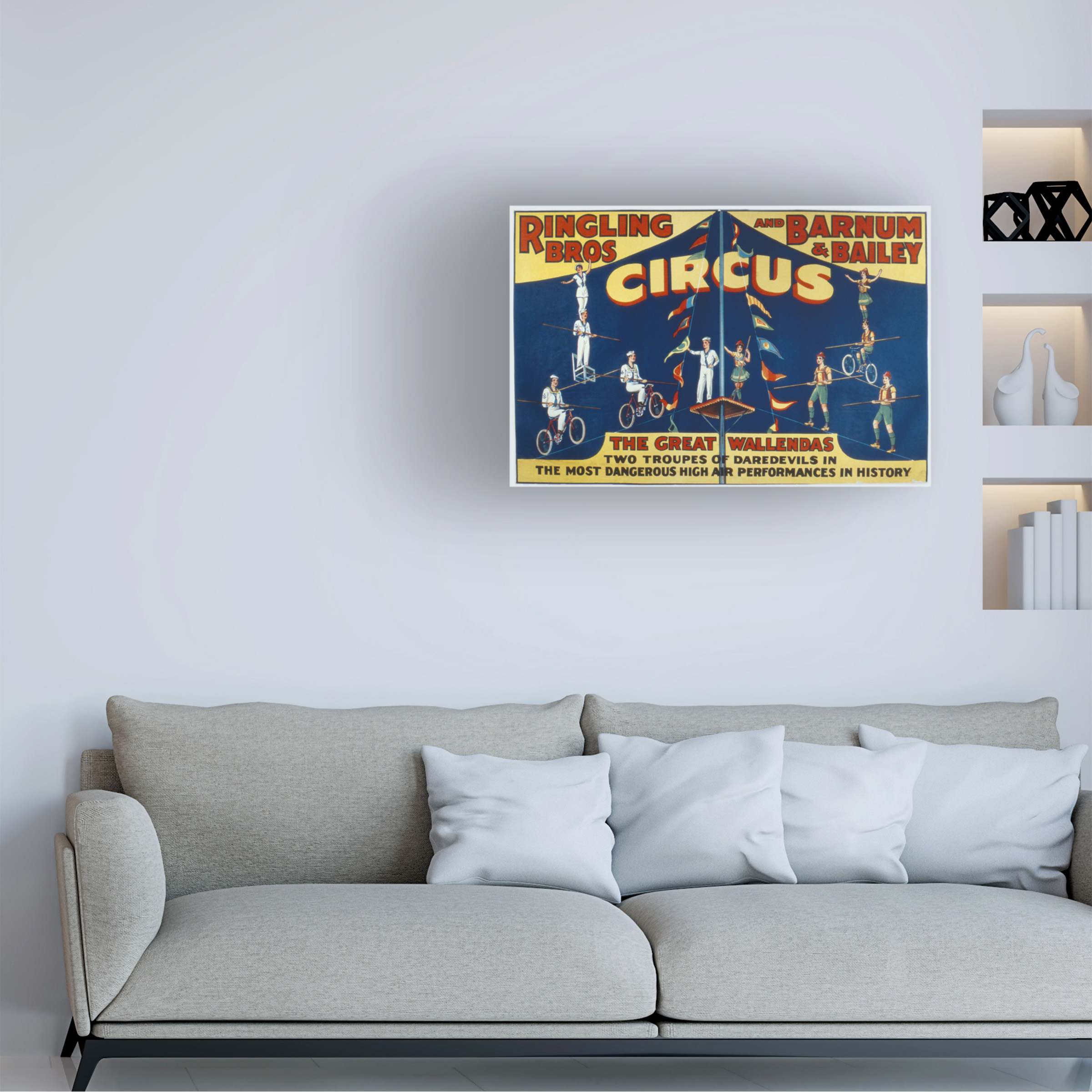 Trademark Art "Ringling Brothers and Barnam & Bailey Circus" Canvas Wall Art