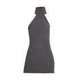 thumbnail image 4 of Vestido elástico para niña a escala 1/12, mini muñeca, vestido informal en miniatura para muñeca femenina de 6'', accesorios para el cuerpo de gris, 4 of 8