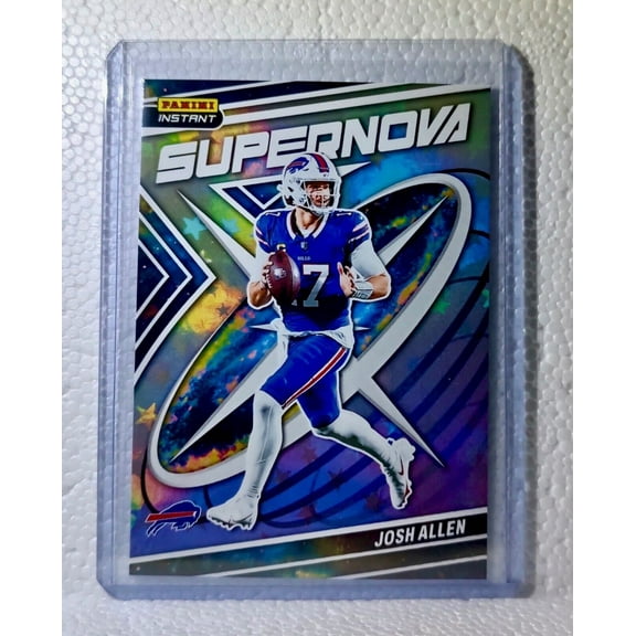 Josh Allen 2023 Panini NFL #4 Supernova Football Card Buffalo Bills 1/481