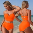 thumbnail image 3 of Bixock Bathing Suits for Women,Tankini Swimsuits for Women,Swimsuits for Women 2 Piece Swimsuit Bikini Set with Pocket Border Styling Swimwear Swimsuits, 3 of 4