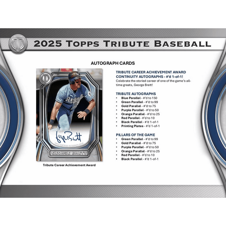 2025 Topps Tribute Baseball Hobby Box - Walmart.com