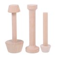 thumbnail image 1 of ColoMX 3 uds moldes de madera para tartas pequeñas, moldes reutilizables para tartas de huevo, herramienta de manipulación de repostería, 1 of 7
