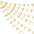 thumbnail image 1 of 10uds 16,4 Pies Banderín Pancarta Unique Bargains color Oro para Fiesta Boda Cumpleaños, 1 of 7