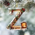thumbnail image 6 of yulier Personalized 26 Initial Letter Christmas Ornaments, Nativity Scene Acrylic Hanging Pendant for Christmas Tree/Stockings, Religious Christmas Decorations, Xmas Gifts for Family, 6 of 7